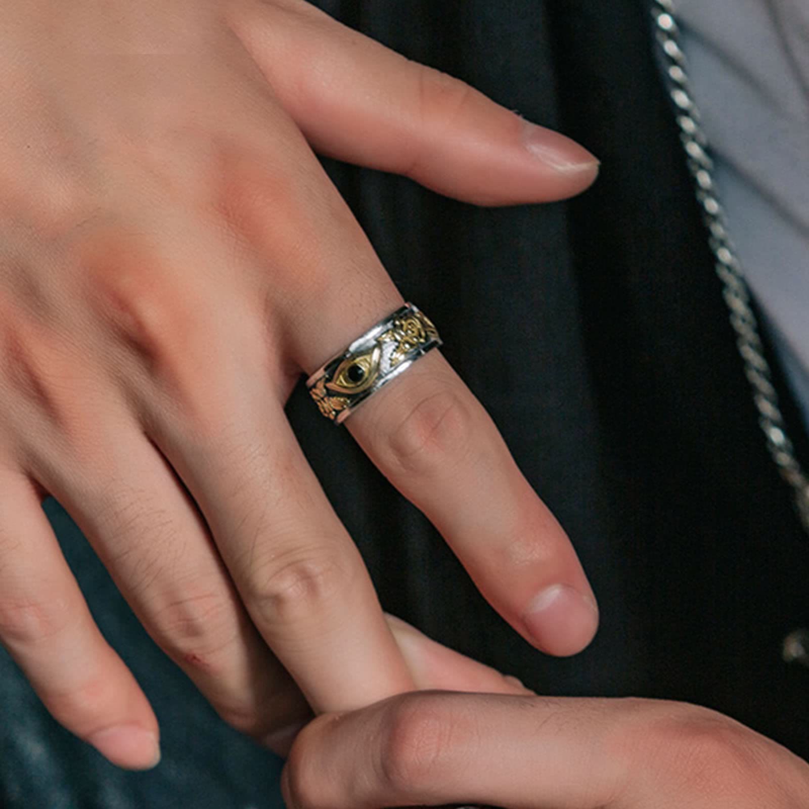 Schutz Und Stärke Männer Auge Des Horus -Rings