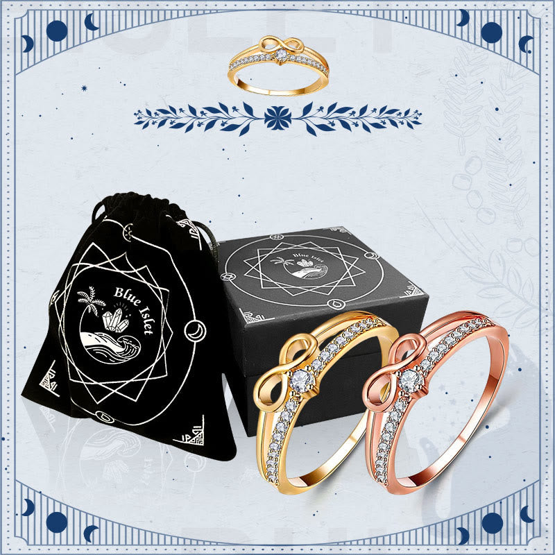 Zusammen In Der Liebe Einfache Eingelegte Zirkonring