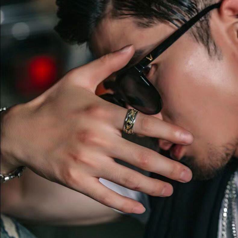 Schutz Und Stärke Männer Auge Des Horus -Rings