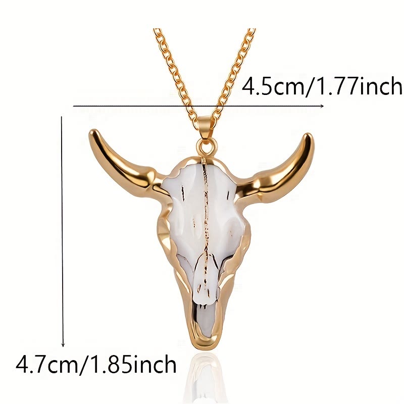 Frei Heute Männer Modelle Bullenkopf Anhänger Halskette