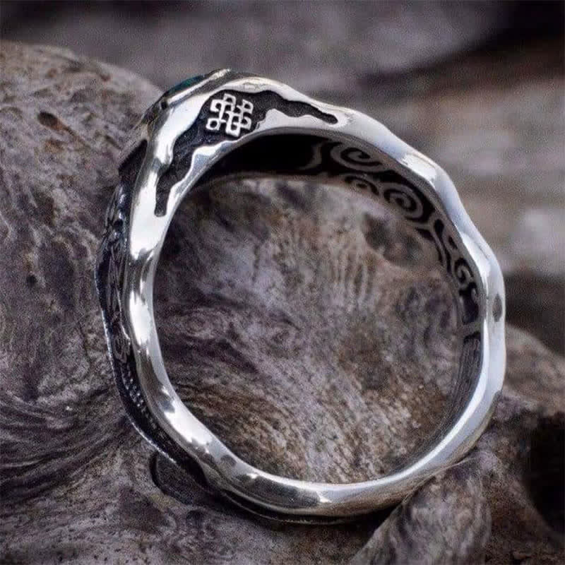 Buddhi Mudra Swiss Blue Topaz Ring