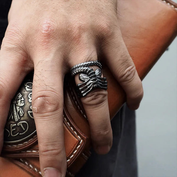 Kostenlos Heute Punk -Skelett Klauenring