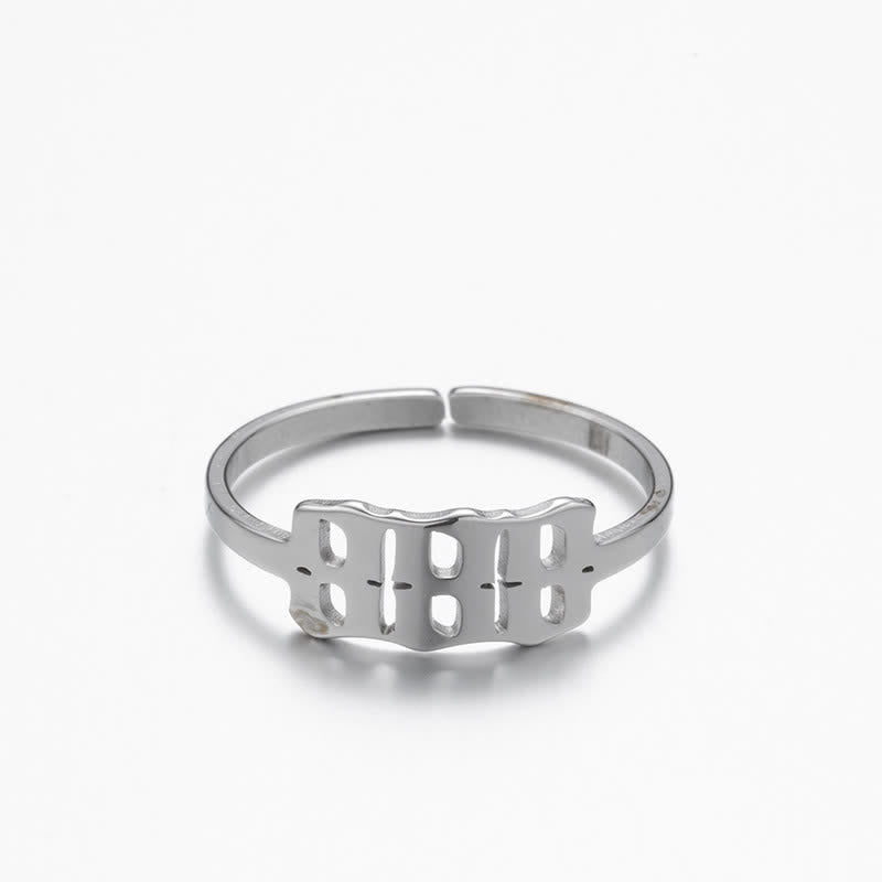 Engelsnummer Minimalistischer Glücksring