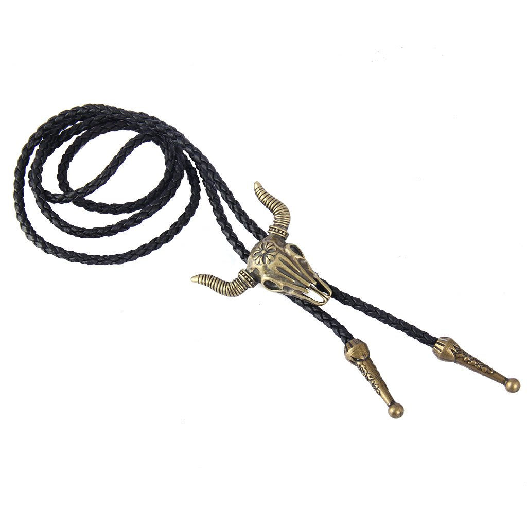 Cowboy Leder Krawatte Western Halskette
