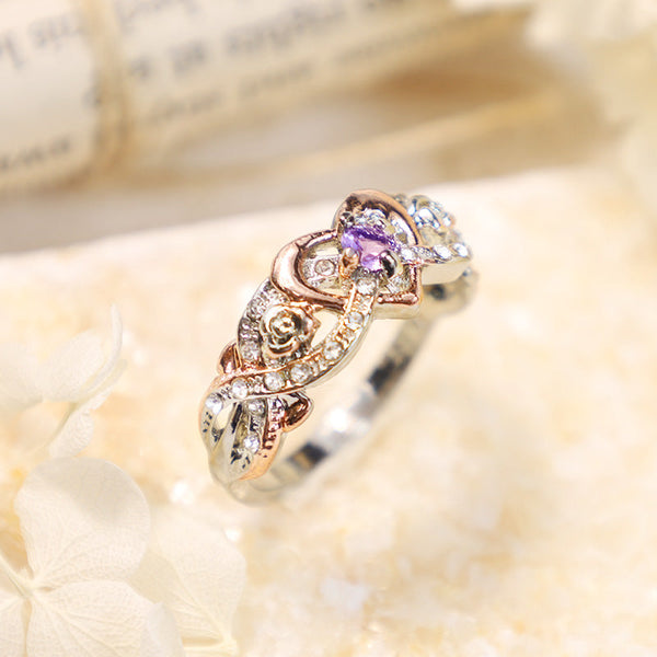 Februar Amethyst Birthstone Ring