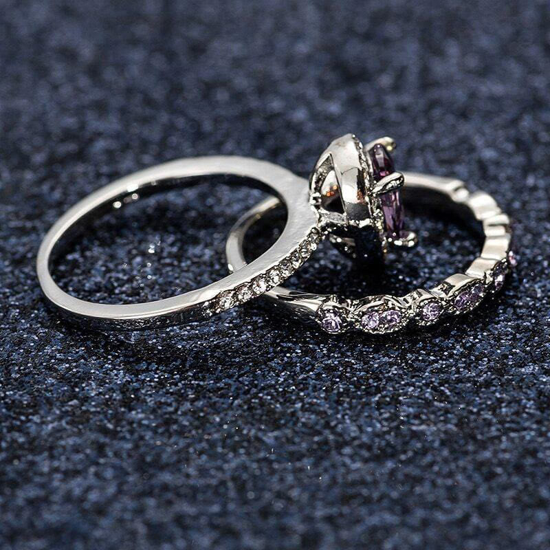 Amethyst -Stapelring