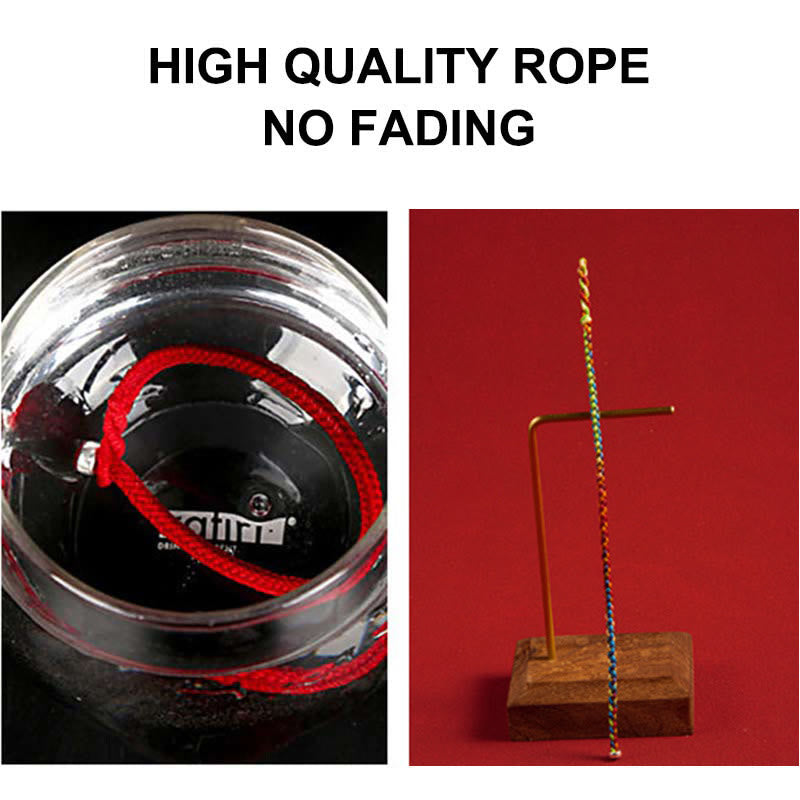 Chavri „Mögen Sie in allen vier Jahreszeiten mit Frieden und Sicherheit gesegnet sein“, mehrfarbiges Glücksarmband