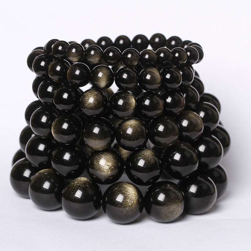 Chavri tibetisches Obsidian-Reinigungsarmband