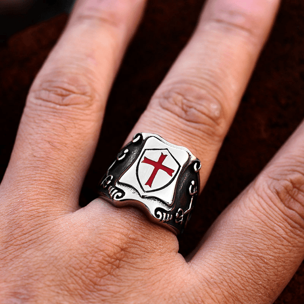 Frei Heute Schild Des Glaubens Retro Schild Schild Roter Kreuz Ring