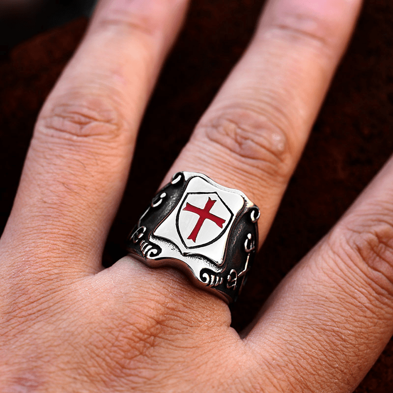 Frei Heute Schild Des Glaubens Retro Schild Schild Roter Kreuz Ring