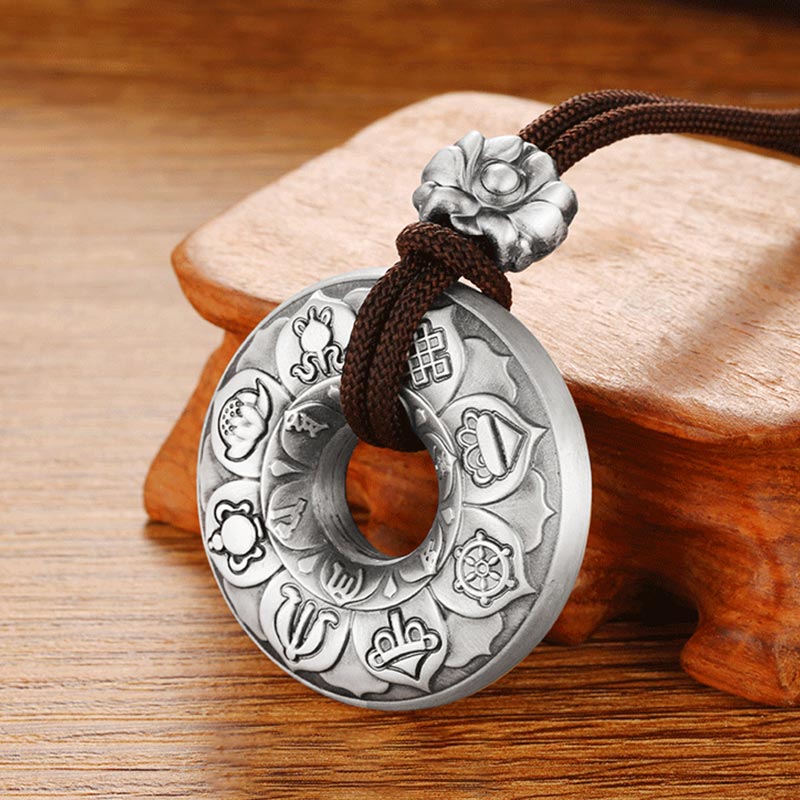 Chavri handgemachte tibetische Mantra Lotus Reinheit Halskette