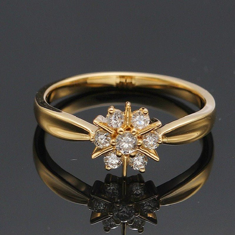 Blende Mich 18K Gold Blumenring