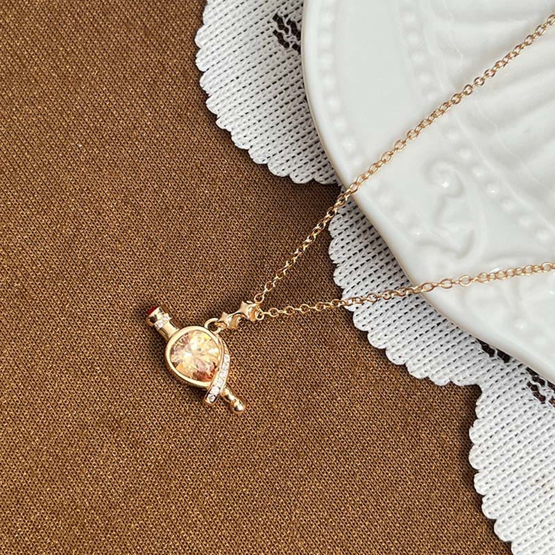 Magic Water Mysteriöses Citrinflasche Halskette