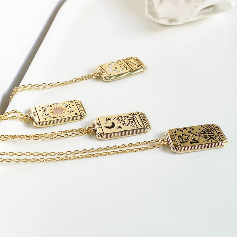 Wahrscheinliche Tarotkarte Quadratkette