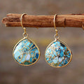 Delilah Teardrop Türkis Dangle Ohrringe