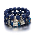 Neues 4-teiliges/Set Bohemian Love Anhänger Kristall Perlen Armband Retro Ethnicbracelet Personalisierte Damenmode Armband Schmuck