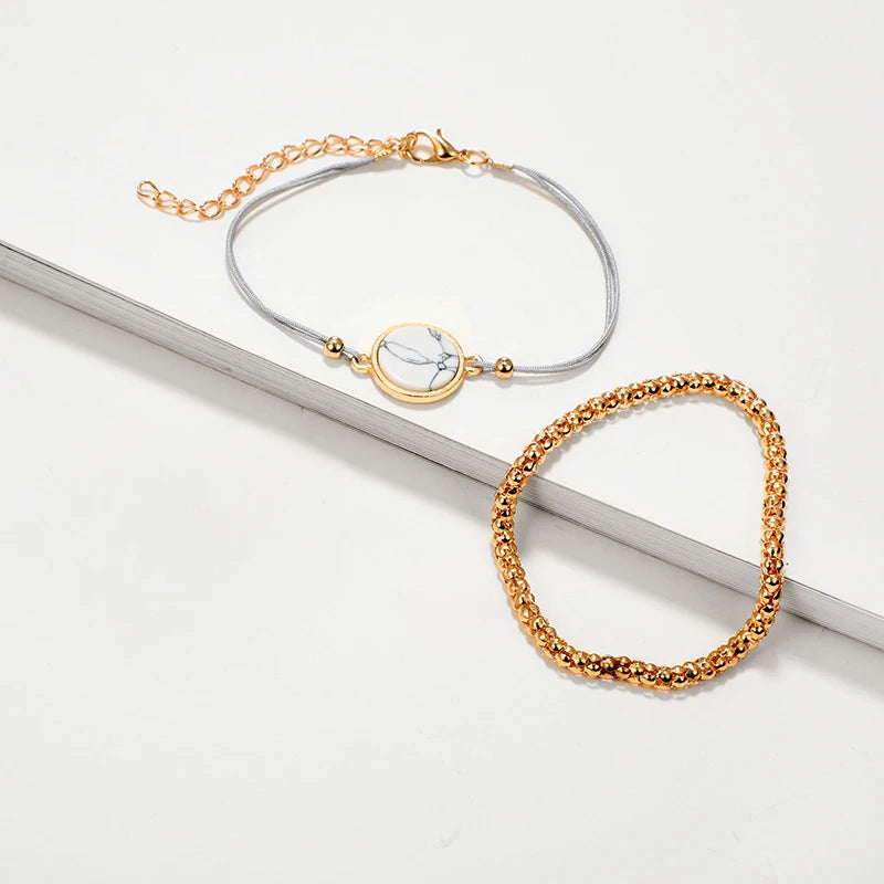 Bohemia Herz Quasten Perlenarmband für Frauen Handgefertigtes verstellbares Perlenketten Armband Set Schmuck Pulsera