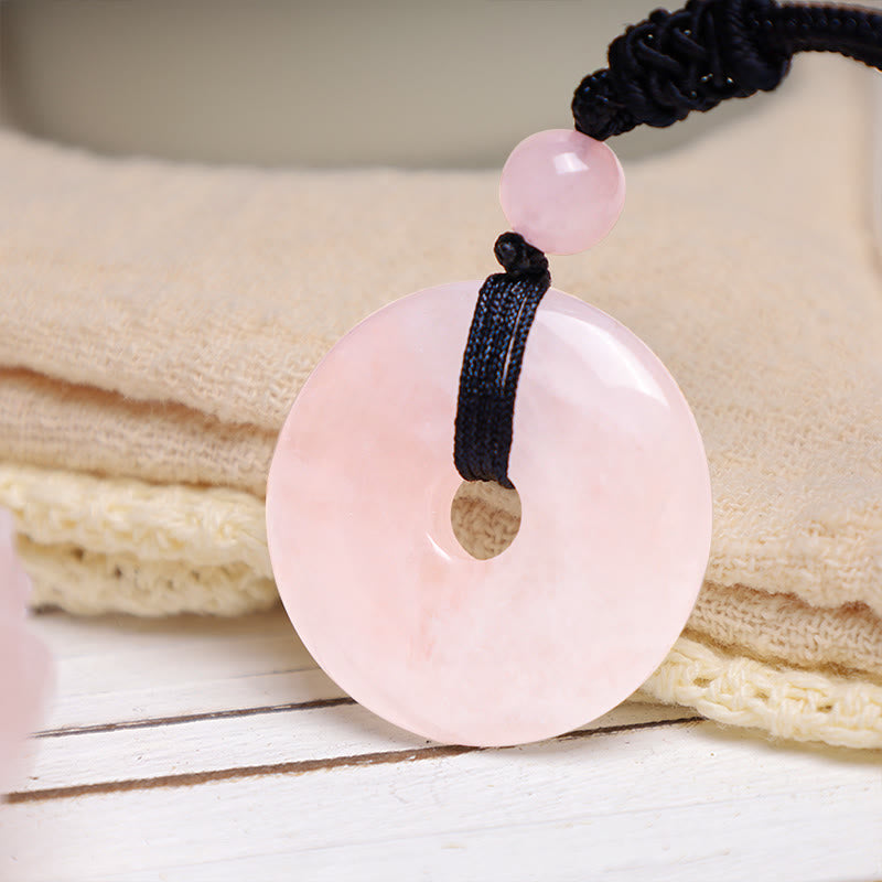 Chavri Glücksmünzen-Anhänger, Heilkristall-Edelstein-Halskette