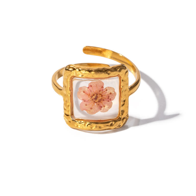 Ewige Liebe Konservierte Blumenharzring