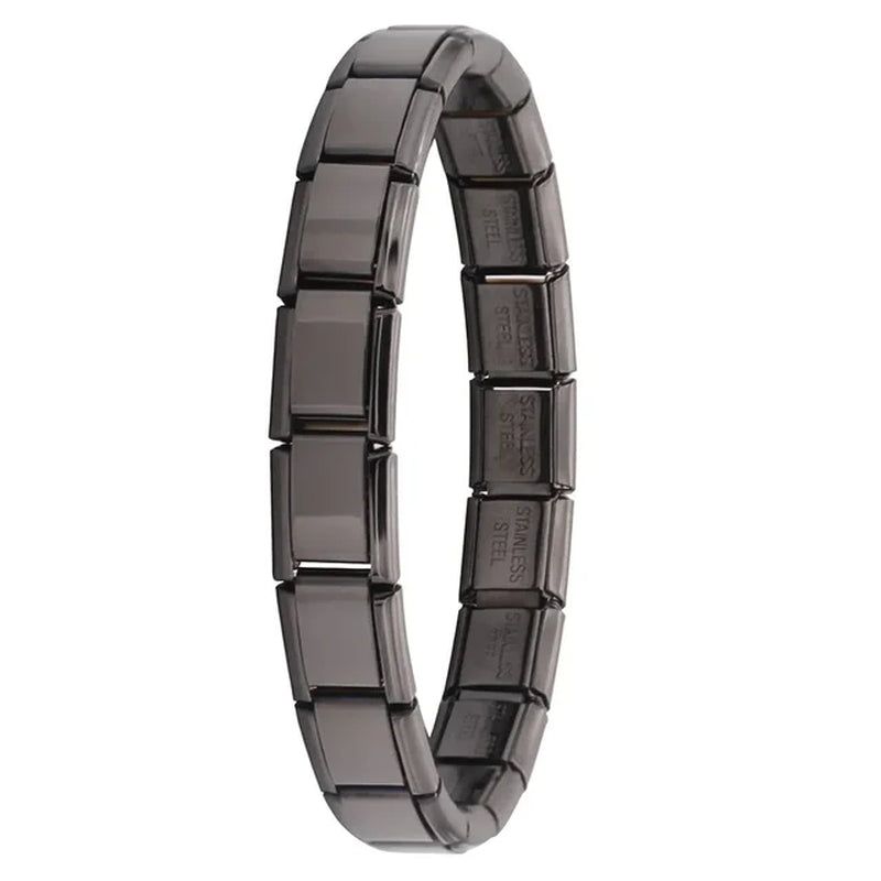 Neue Frauen Schmuck 9Mm Breite Italian Elastic Charm Armband Mode Edelstahl Armreif ST-