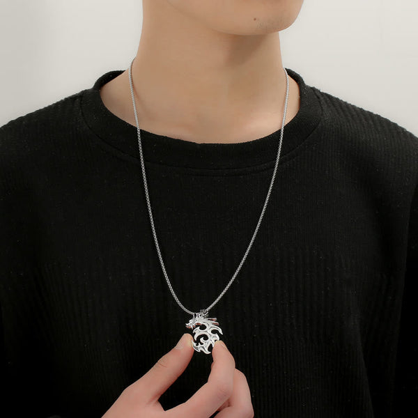 Flammdrachen Luminöser Anhängerkette