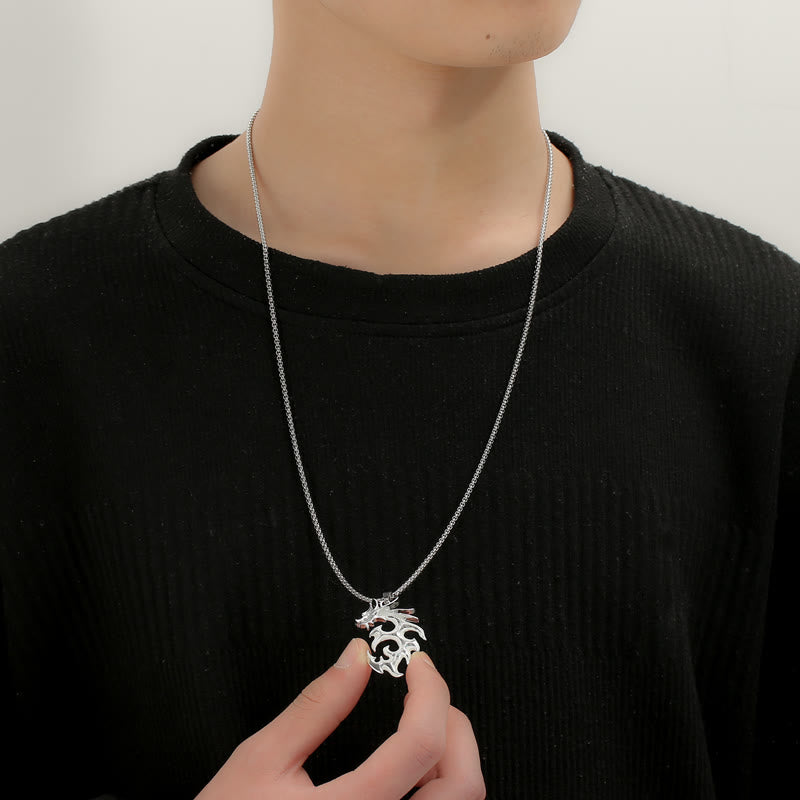 Flammdrachen Luminöser Anhängerkette