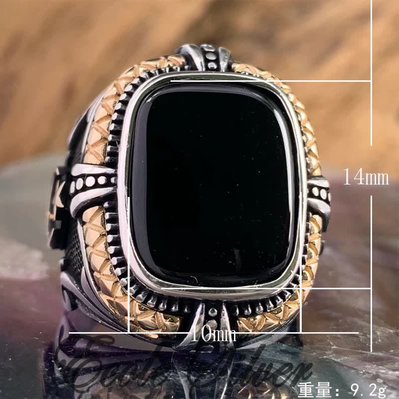 Mann Der Unterscheidungsmänner Schwarzen Zirkonring