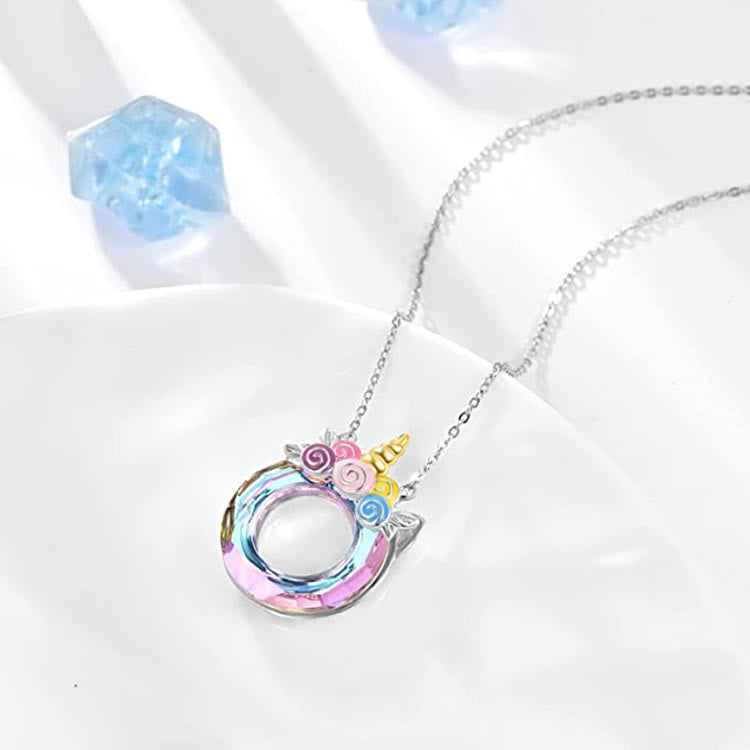 Nette Einzigartige Bunte Einhornkristallkette