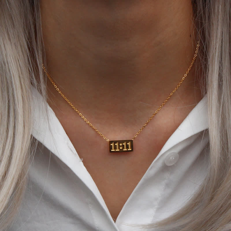 11 11 Engelsnummer Zierkette Und Ring