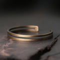 Chavri Rustikales Kupfer-Glücks-Wikinger-Manschettenarmband
