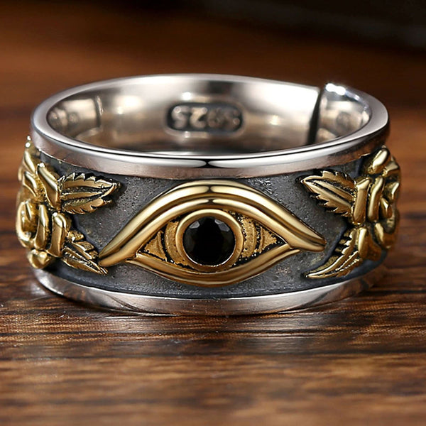 Schutz Und Stärke Männer Auge Des Horus -Rings