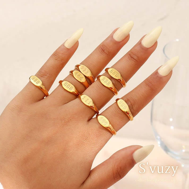 11 11 Engelsnummer Zierkette Und Ring