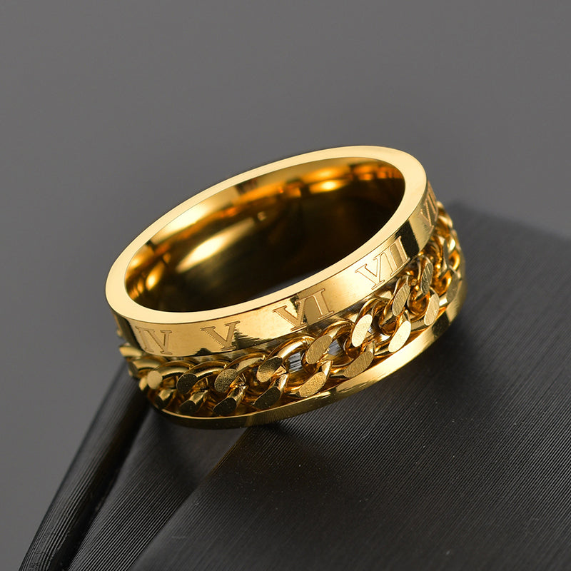 Römische Zahlen-Spinnerringe