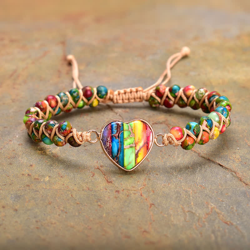 Farbiges Kaiser -Stein -Wächterarmband