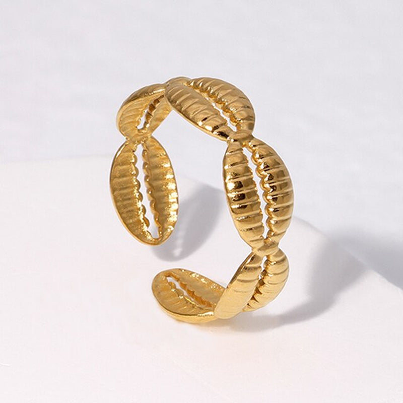 Ausgehöhlter Liebesherz-Edelstahlring