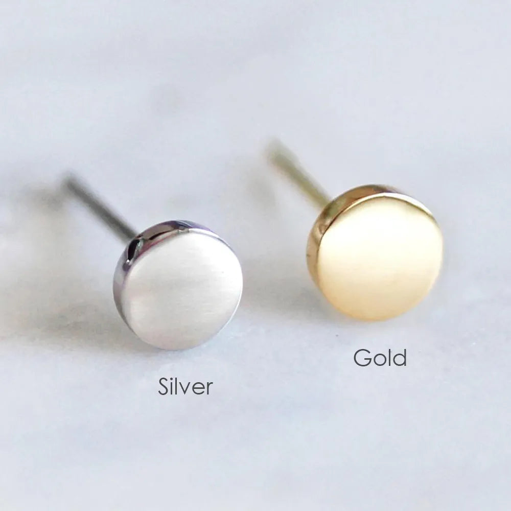 Goldohrringe für Frauen aus Edelstahl | Minimalistische Edelstahlohrringe - Damen