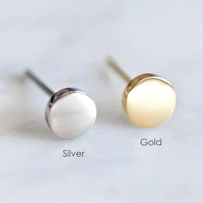 Goldohrringe für Frauen aus Edelstahl | Minimalistische Edelstahlohrringe - Damen