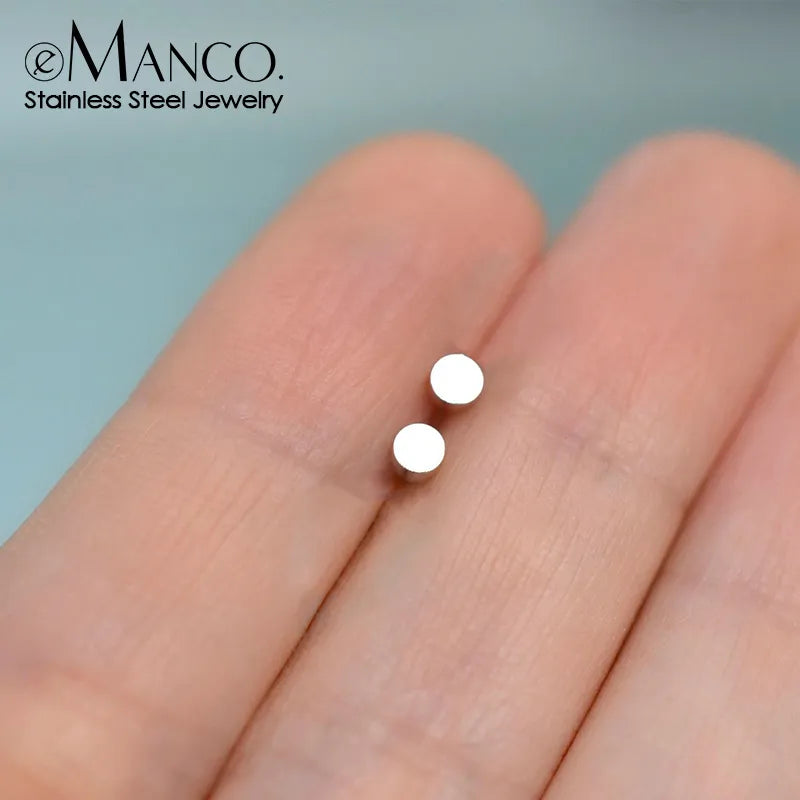 Goldohrringe für Frauen aus Edelstahl | Minimalistische Edelstahlohrringe - Damen
