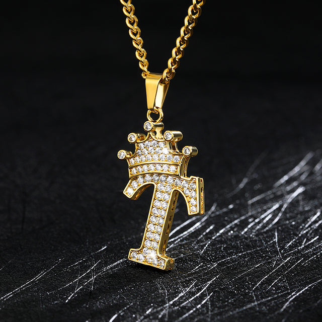 Zirkon-Alphabet-Halskette