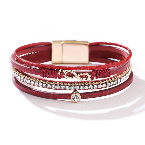 Bohemian Diamond Geflochtenes Magnetarmband