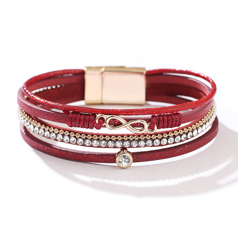 Bohemian Diamond Geflochtenes Magnetarmband