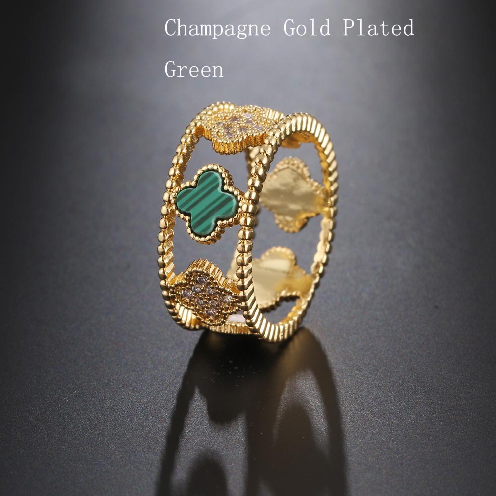 Kreativer Vier Blattklee Lucky Ring