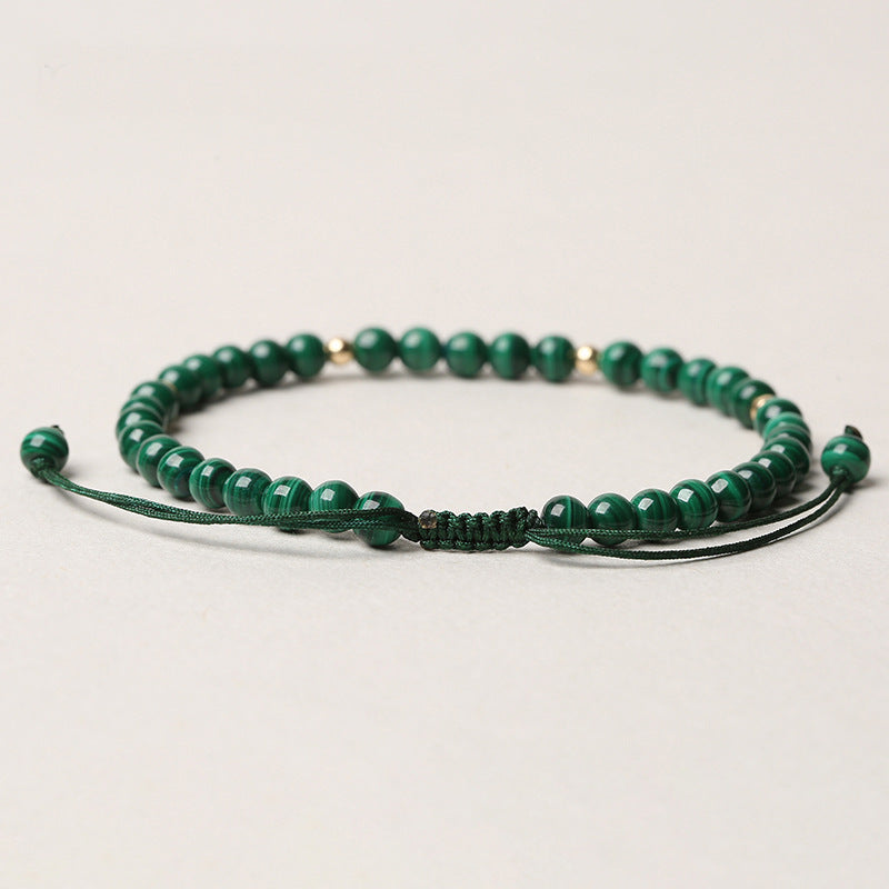 Chavri natürliches Malachit-Schutz-Ruhe-Armband