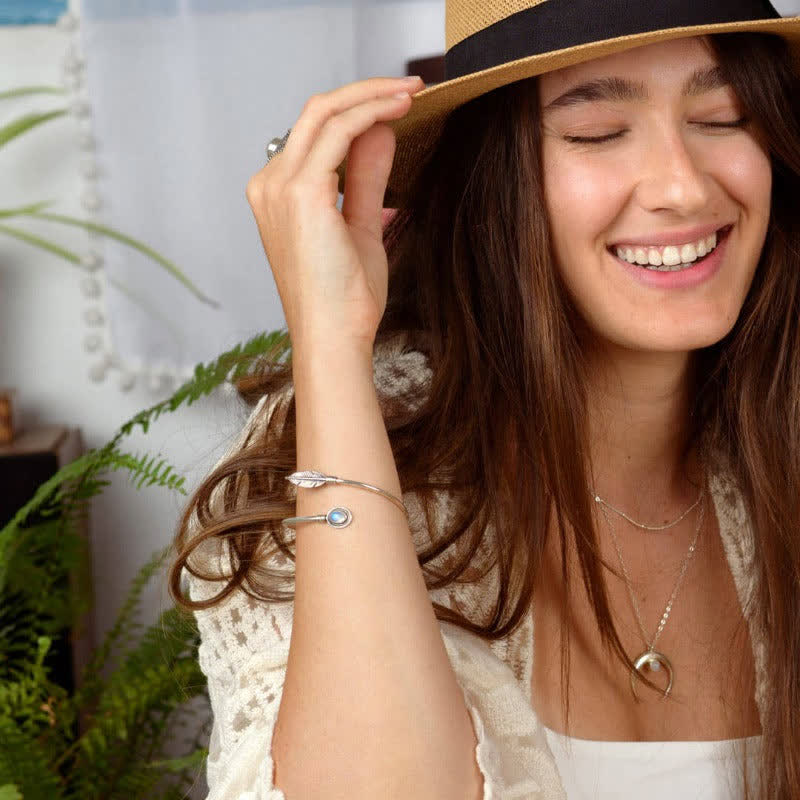 Neues Lebensmangelarmband Feder Federmangeln