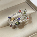 Kreativer Farbmikro -Set Zirkonring