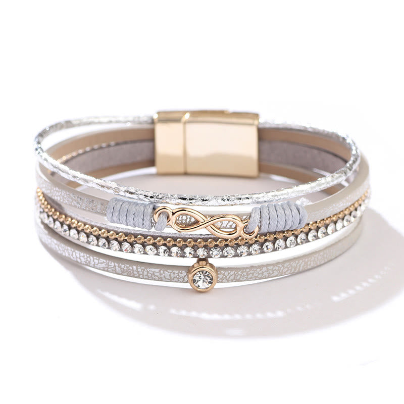 Bohemian Diamond Geflochtenes Magnetarmband