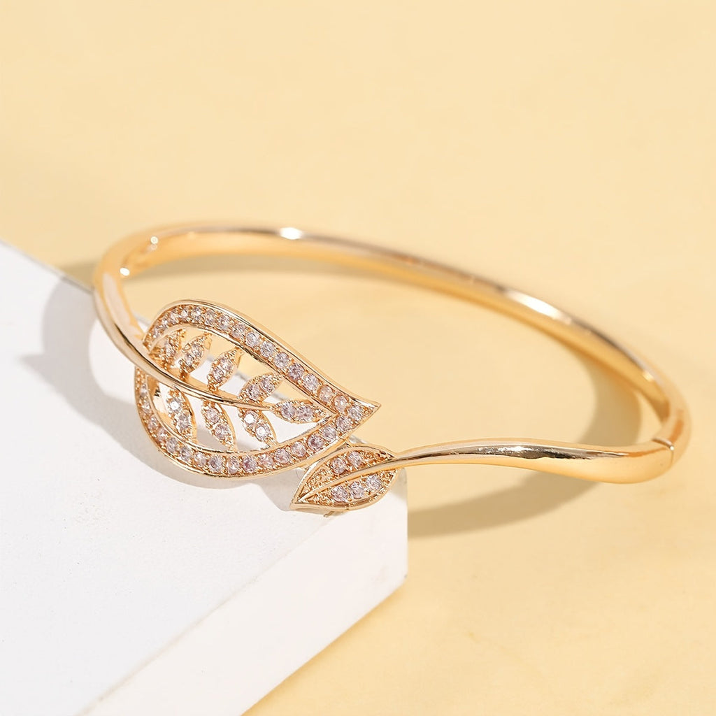 Juliette 14K Gold Plattiert Blattarmarm