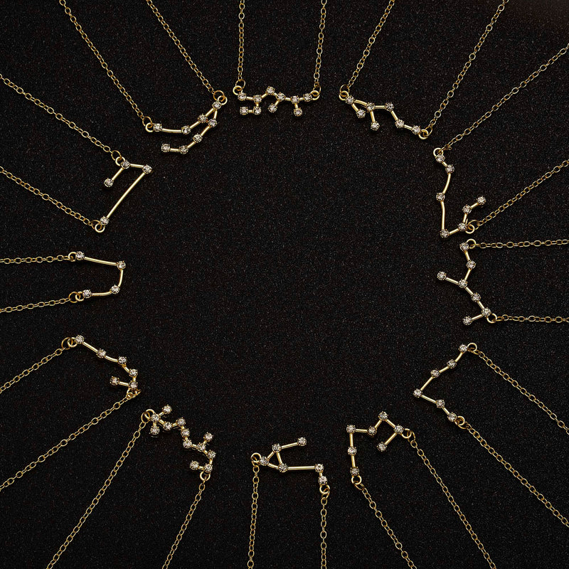 Halskette mit Sternzeichen-Anhänger