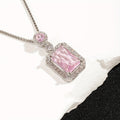 Emmelina Zircon Quadratanhänger Halskette
