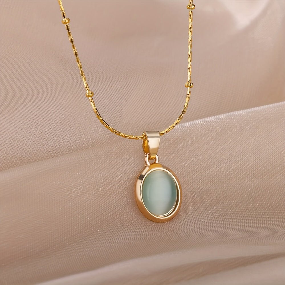 Esmeralda 18K Gold Plattiert Anhängerkette